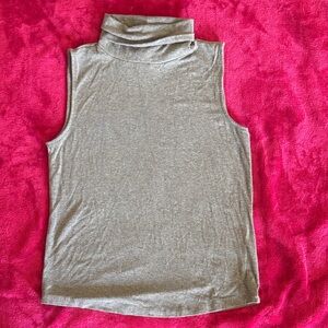 Ann Taylor Sleeveless Gray Tank Top